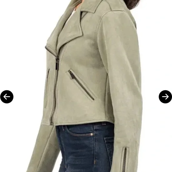 Jackie Kut from the Kloth Sage Faux Suede Moto Jacket - Picture 3 of 7